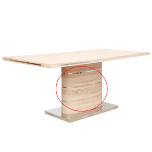 Jedálenský stôl, MDF, dub sonoma, 180×90 cm, AMAR