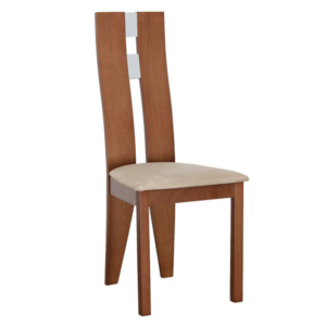 Drevená stolička, čerešňa/látka béžová, BONA