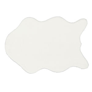 Umelá kožušina, biela, 60×90, RABIT TYP 7