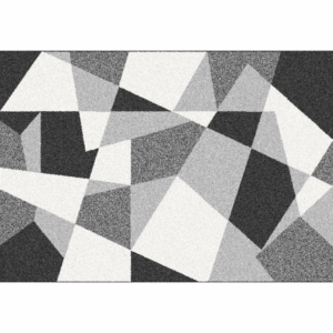 Koberec, čierna/sivá/biela, 100×150, SANAR