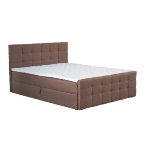 Boxspringová posteľ, 160×200, hnedá, BEST