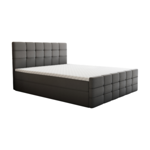 Boxspringová posteľ, 140×200, sivá, BEST