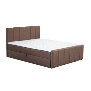Boxspringová posteľ, 160×200, hnedá, STAR