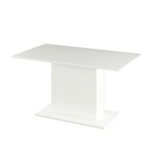 Jedálenský stôl, biela, 138×79 cm, OLYMPA