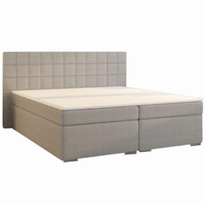 Boxspringová posteľ, 160×200, sivá, NAPOLI MEGAKOMFORT