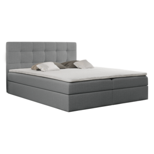 Boxspringová posteľ, 160×200, sivá, KAMILIA
