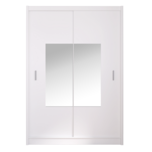 Skriňa s posuvnými dverami, biela, 150×215, MADRYT