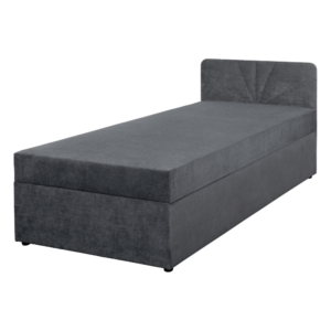 Boxspringová posteľ, jednolôžko, sivá, 90×200, univerzálna, SUPA